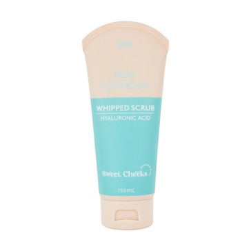 Stay Hydrated Sweet Cheeks Whipped Scrub 150ml, Hyaluronic Acid - OXX Bodycare
