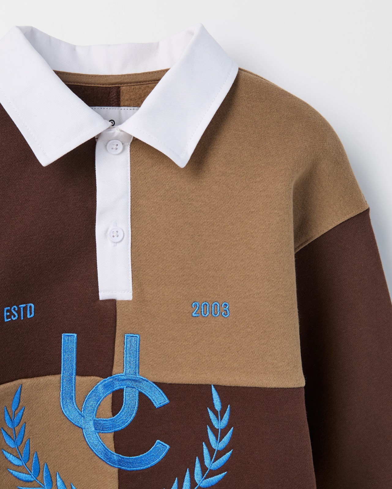 Australian Cotton Blend Heavyweight Oversized Rugby Jumper - Brown 6 of 6