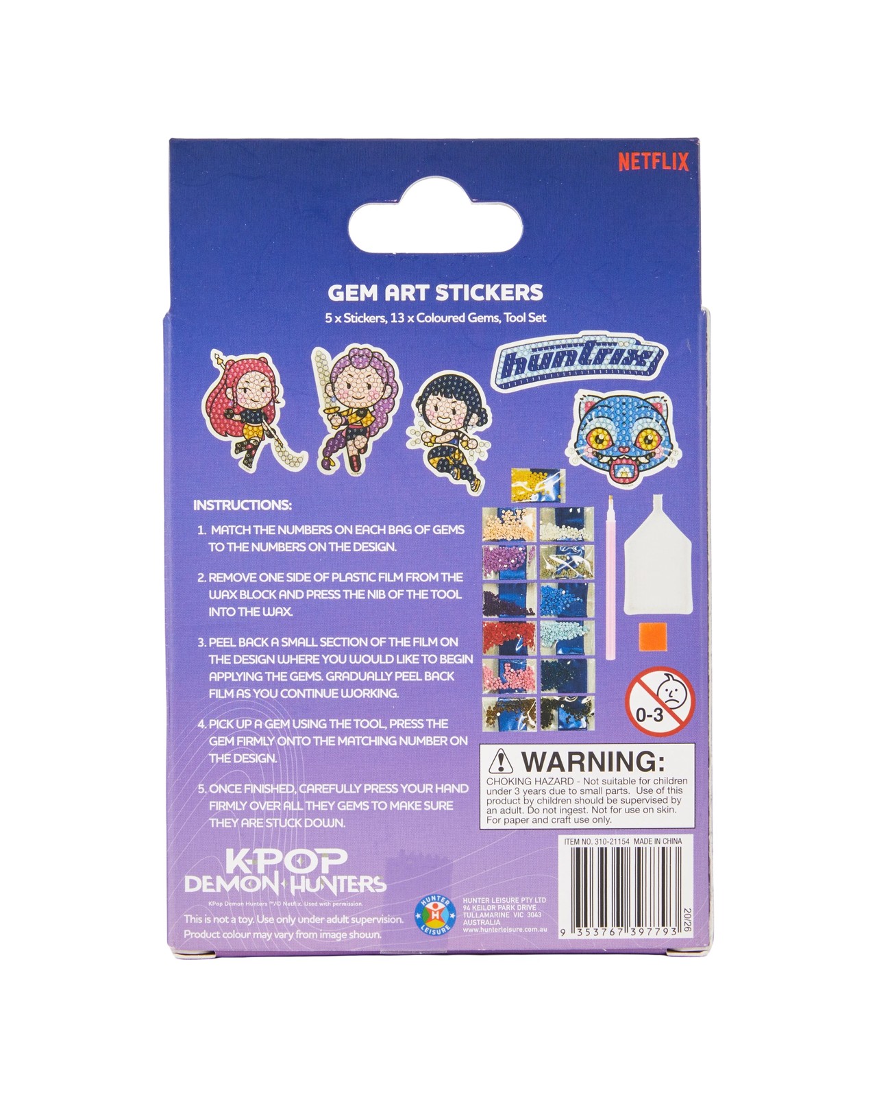 5 Pack KPop Demon Hunters Stickers Kit 3 of 3