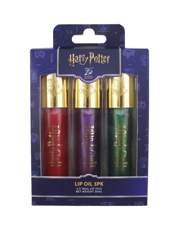 Harry Potter 3 Pack Lip Oil - Cherry, Grape and Green Apple Scented