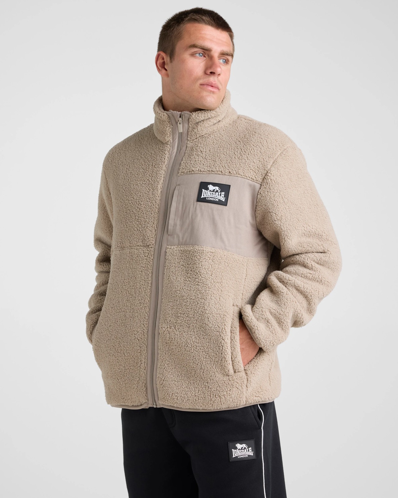 Lonsdale Men’s Sherpa Zip Thru Jacket 4 of 5