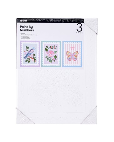 Anko 3 Pack Paint By Numbers- Stamp Set