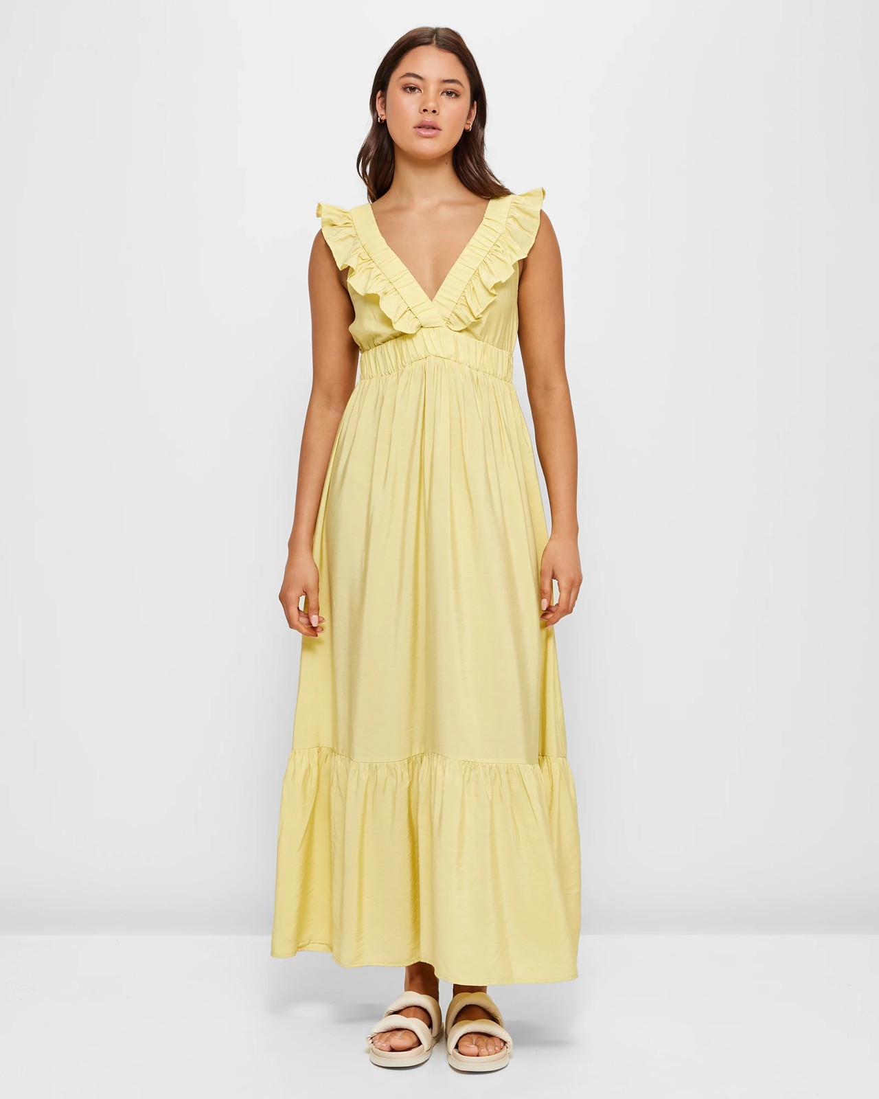 V neckline hotsell maxi dress