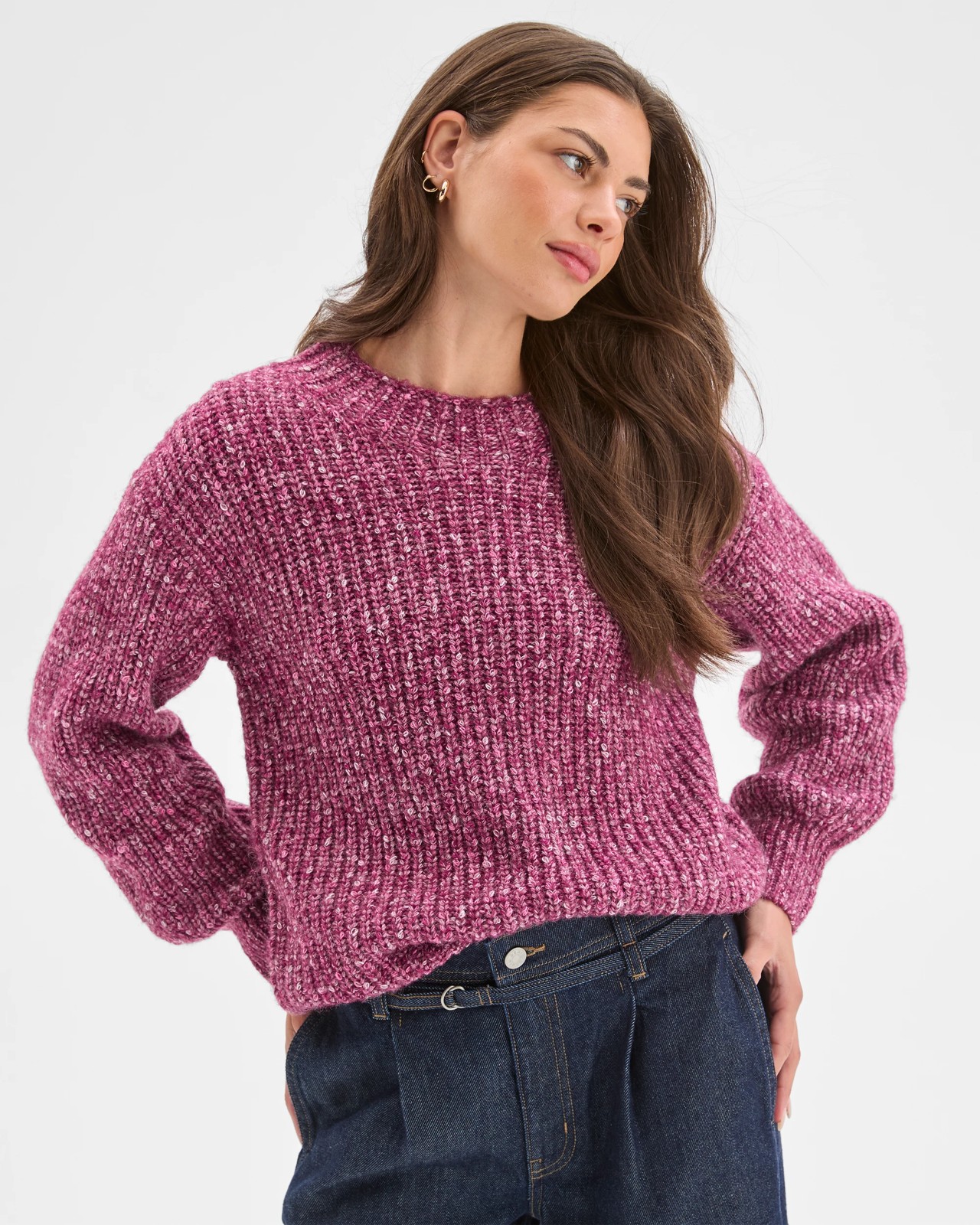 Petites Twist Yarn High Neck Jumper 3 of 6