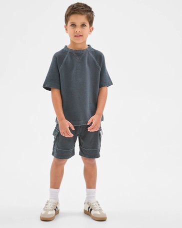Australian Cotton Oversized Washed T-Shirt