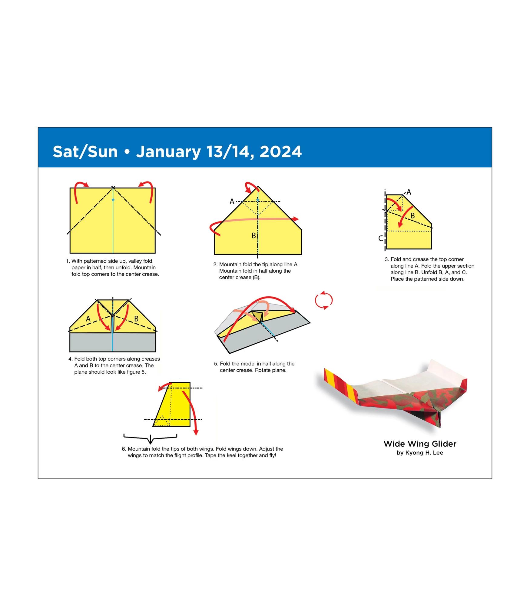 Paper Airplane 2024 Fold A Day Boxed Calendar Target Australia   68483982 IMG 003