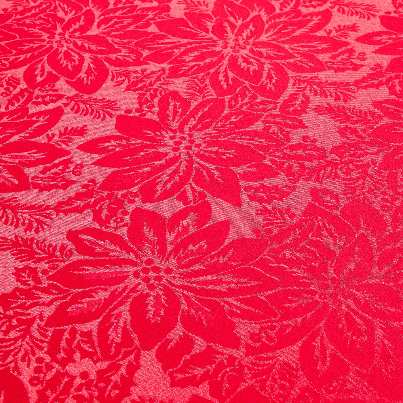 Anko Red Poinsettia Tablecloth 4 of 6