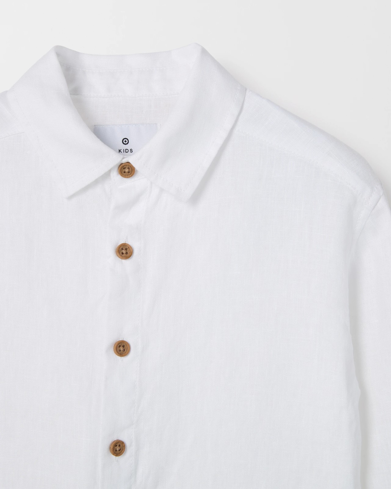 European Linen Long Sleeve Shirt - White 2 of 2