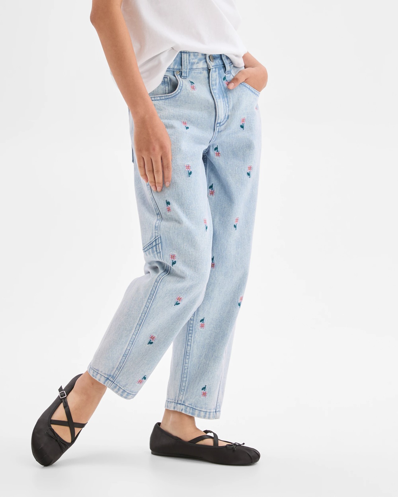 Barrel Leg Denim Jeans 3 of 5