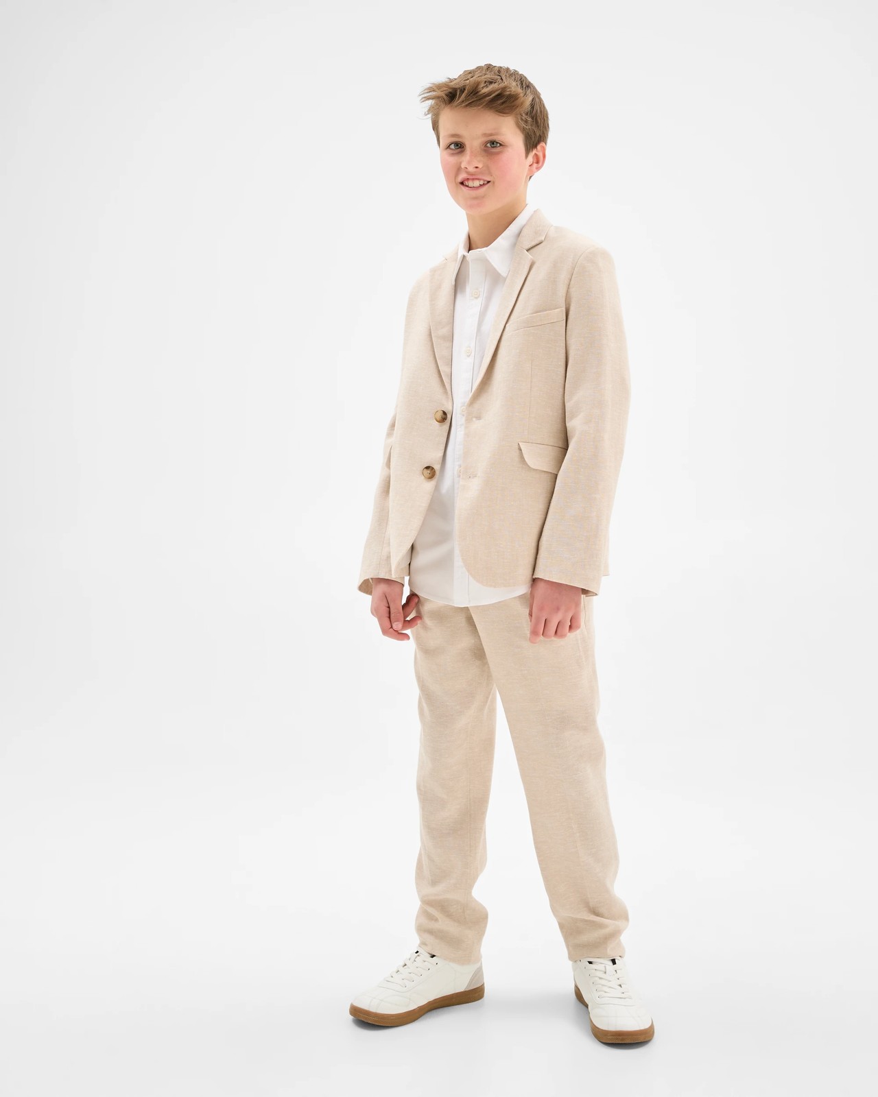 European Linen Blend Suiting Jacket 2 of 6