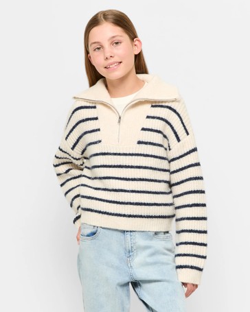 Qtr Zip Knit Jumper