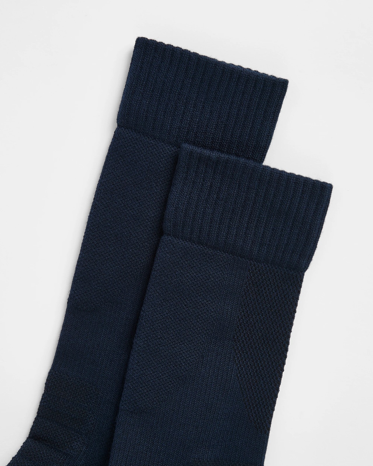 Graphite Bamboo 2 Pack Performance Crew Socks - Navy 2 of 3