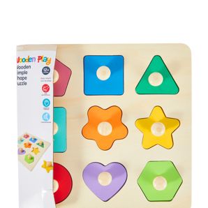 Wooden Simple Shape Puzzle - Anko product image