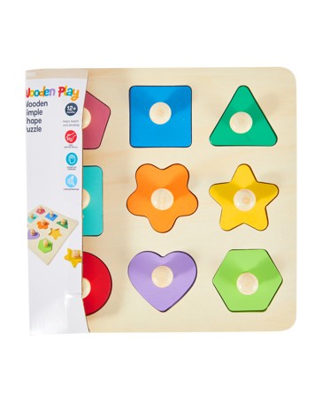 Wooden Simple Shape Puzzle - Anko