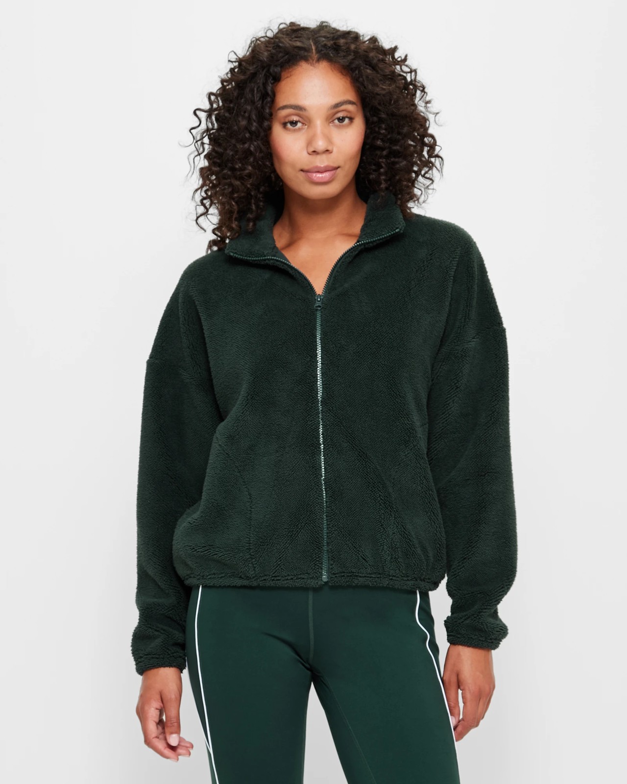 Dark green 2025 sherpa jacket