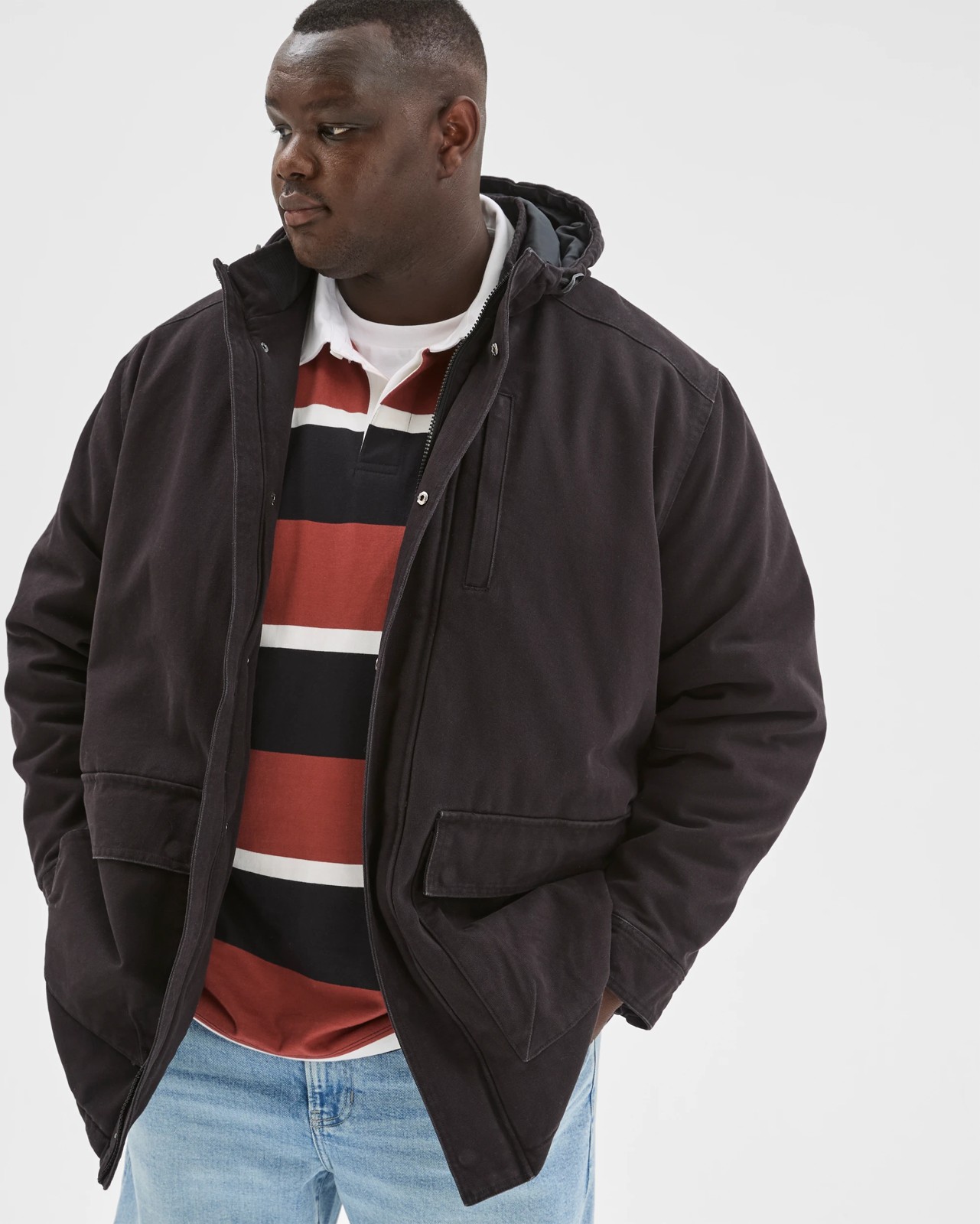 Plus Size Australian Cotton Waxed Parka Jacket 4 of 5