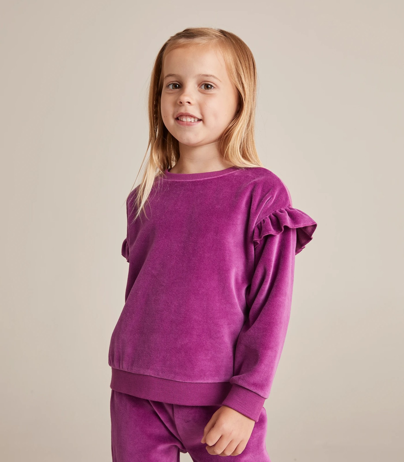 Girls velvet outlet jumper