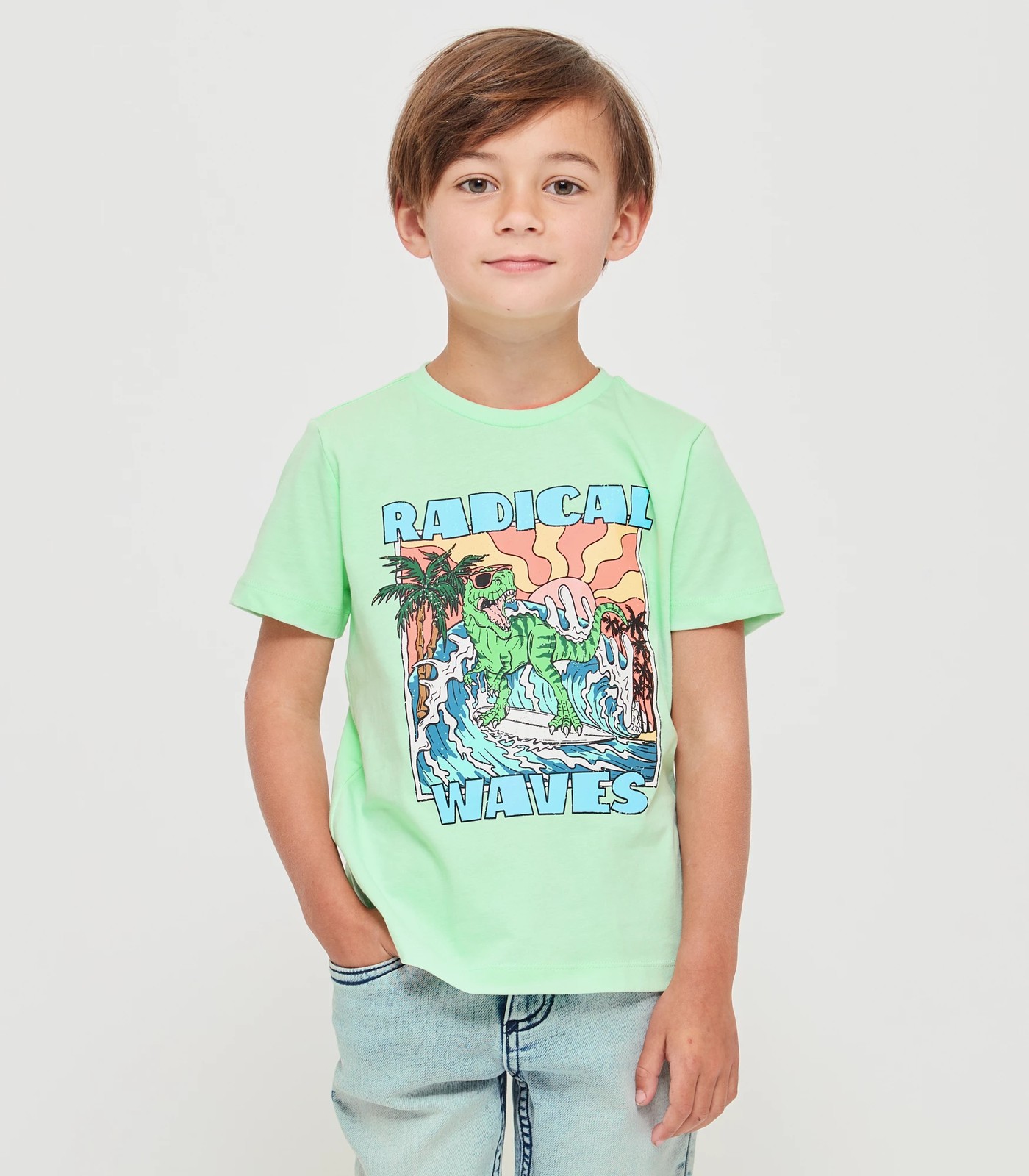 Organic Cotton Dinosaur Graphic T-shirt | Target Australia
