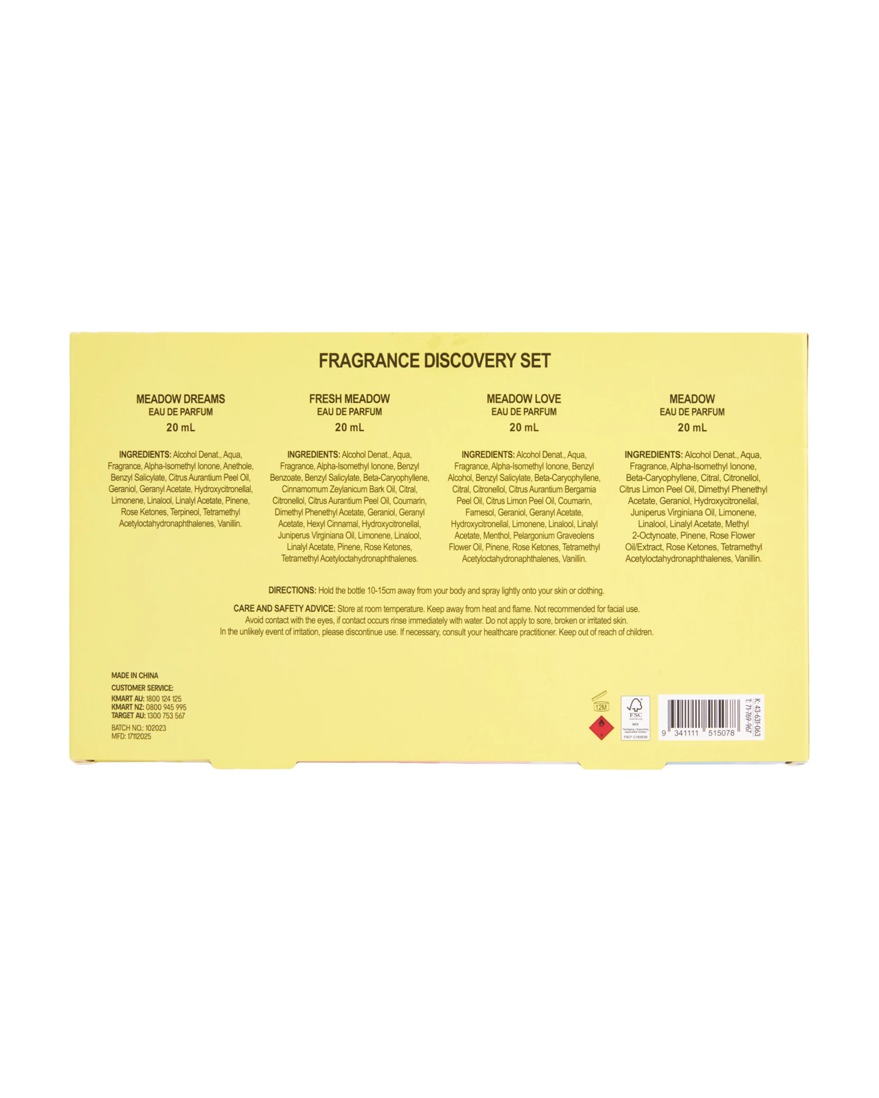 OXX Fragrance Eau De Parfum Fragrance Discovery Set 6 of 6