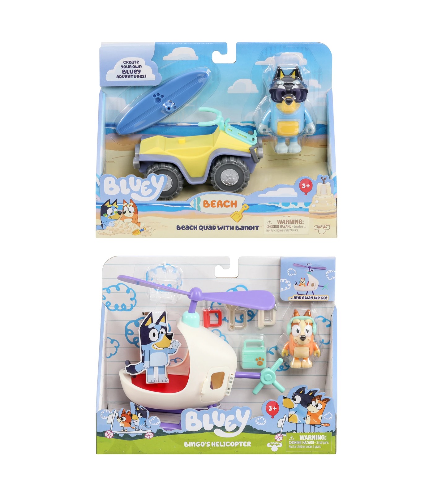 Bluey Vehicle & Figure Set Assorted