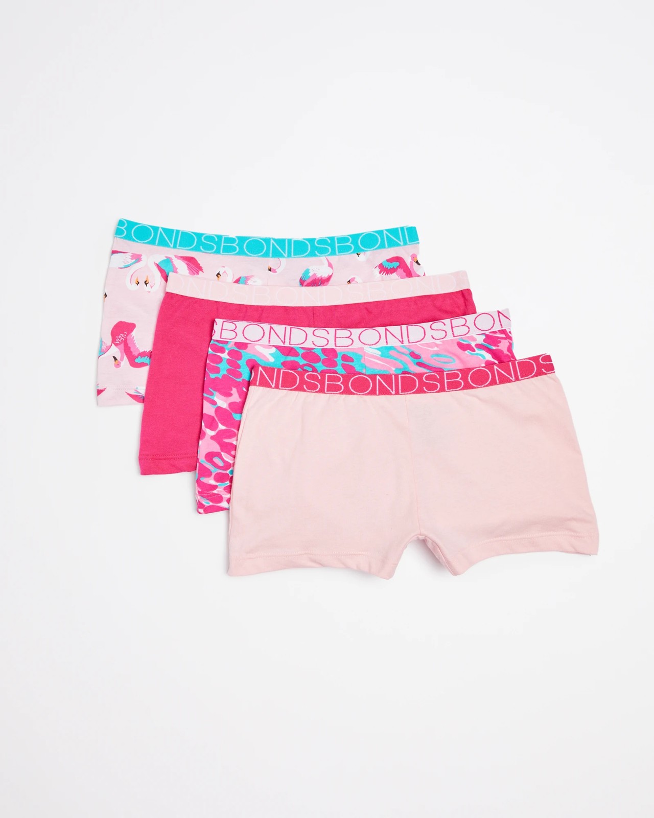 Bonds Girls Underwear Briefs Shorties Pink Everyday Kids Undies