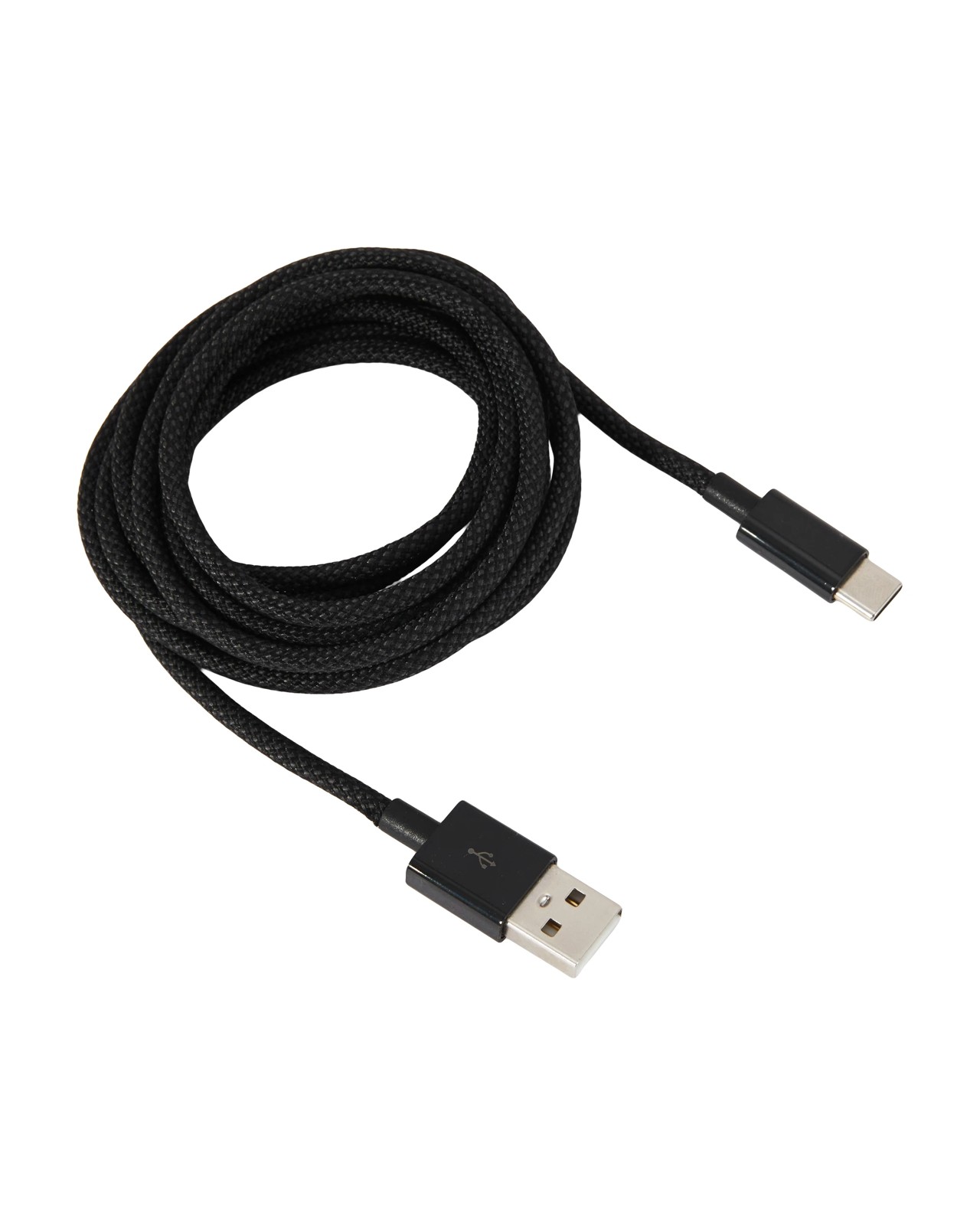 Anko 2m USB-A to USB-C 60W Braid Cable - Black 2 of 4