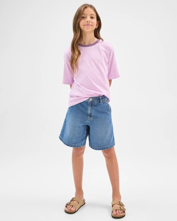 Cotton Bermuda Denim Jorts