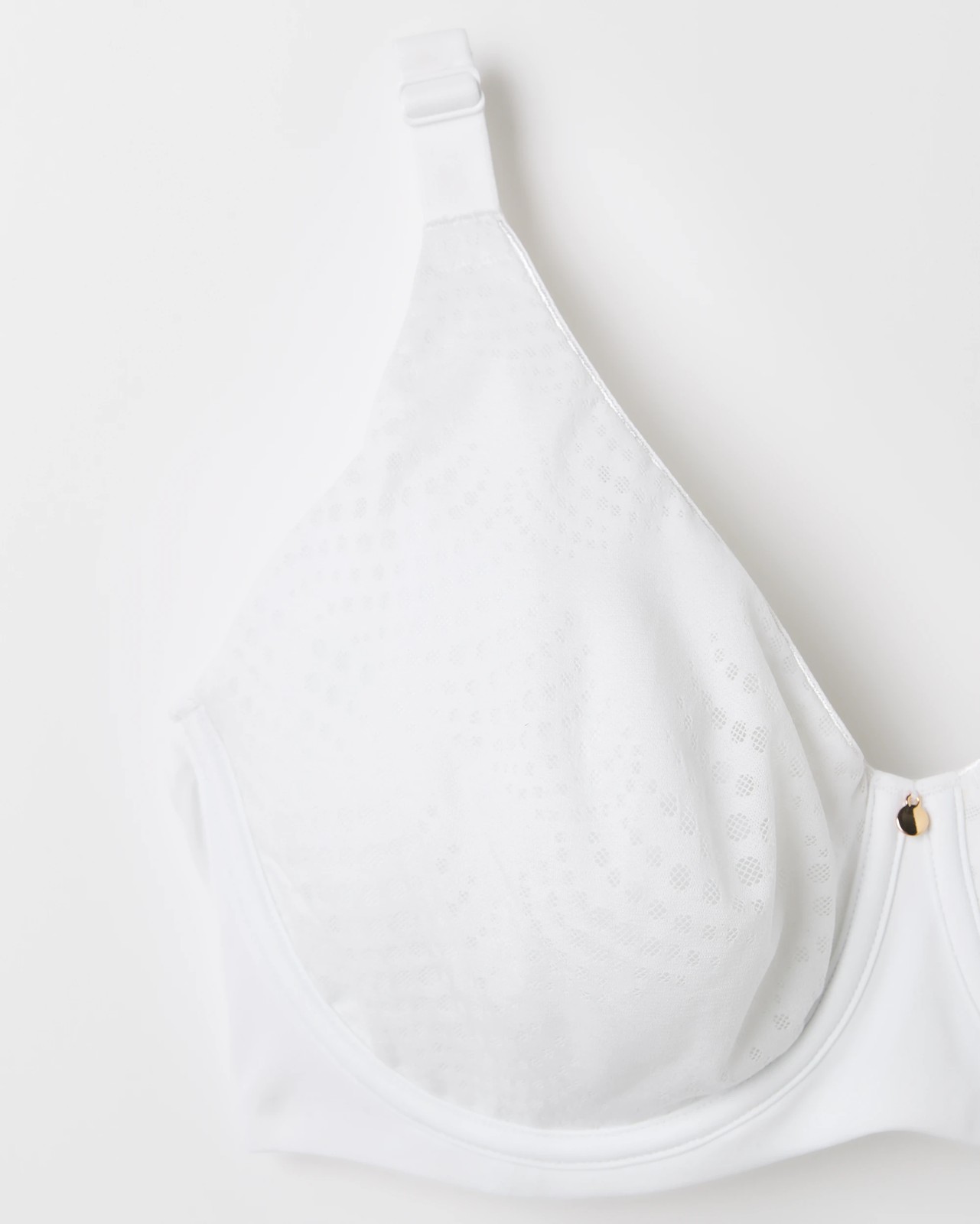Lace Minimiser Underwire Bra - White 5 of 5