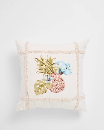 Kalina Cotton Pineapple Cushion - Cloud