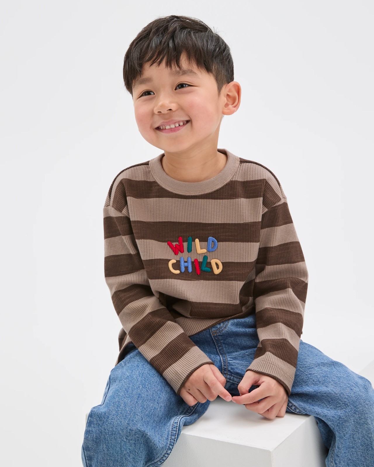Australian Cotton Long Sleeve Stripe T-Shirt 2 of 6