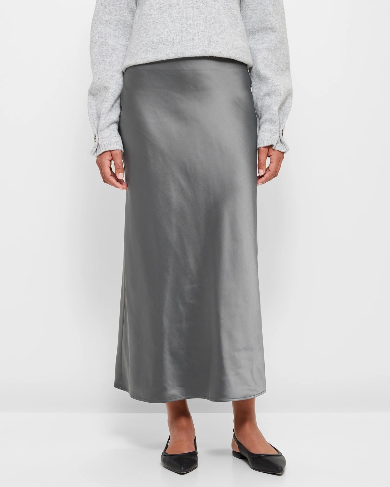 Satin A Line Midi Slip Skirt Preview Target Australia