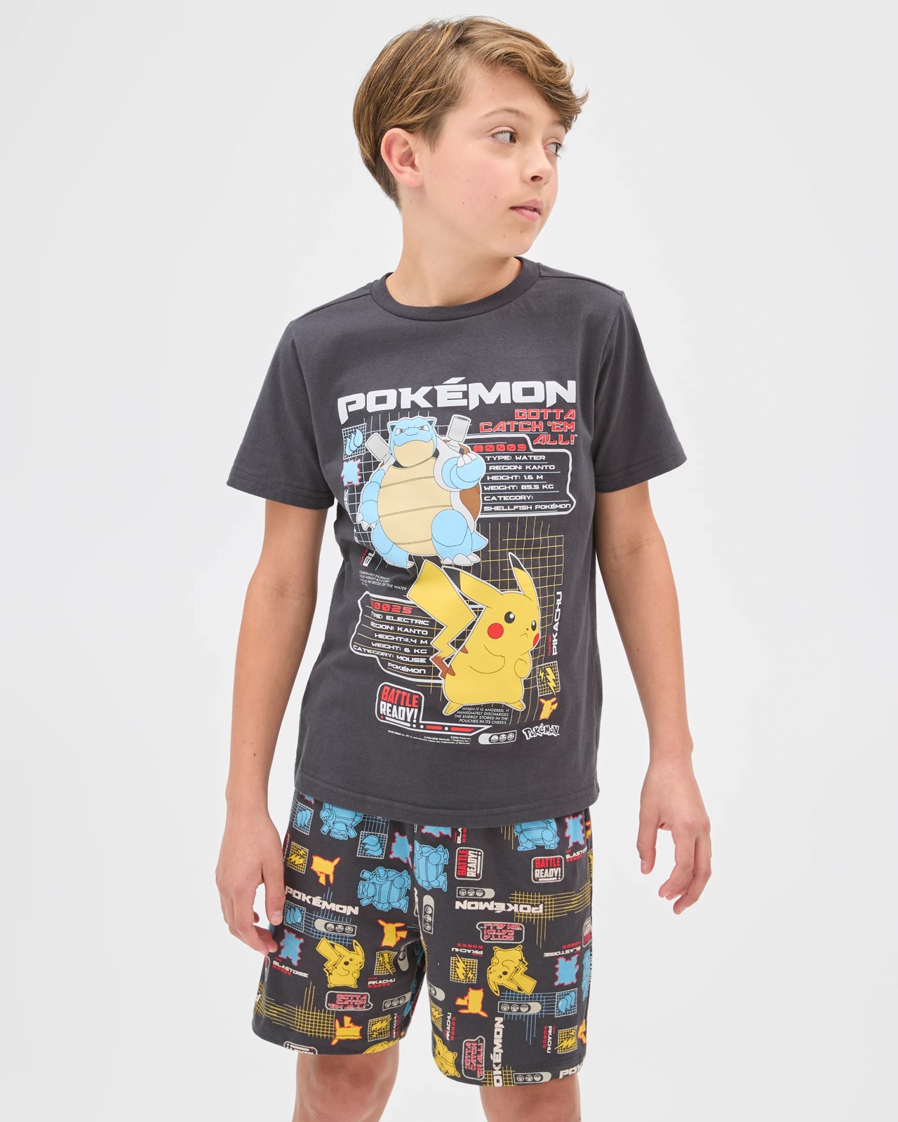 Pokemon Australian Cotton Older Boys Oversized Knit Pyjama Set 2 of 6