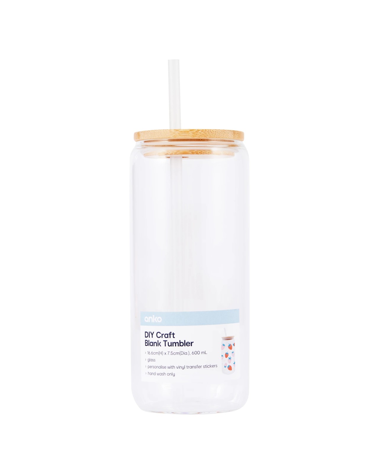 600ml DIY Craft Blank Tumbler - Anko 6 of 6