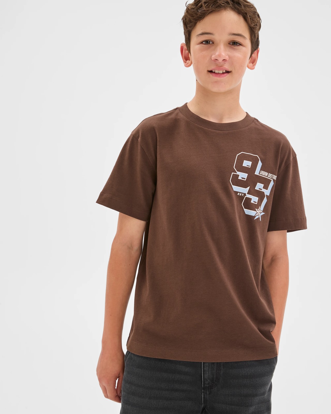 Australian Cotton Short Sleeve T-Shirt - Brown 2 of 5