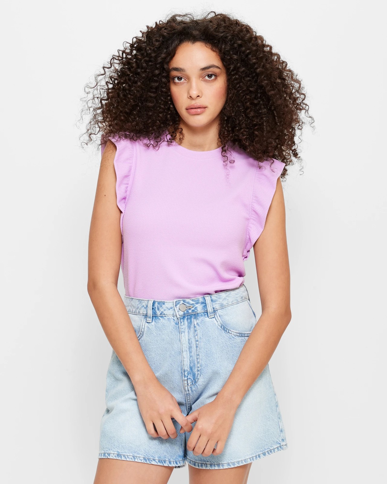 Ruffle Sleeve Top Target Australia