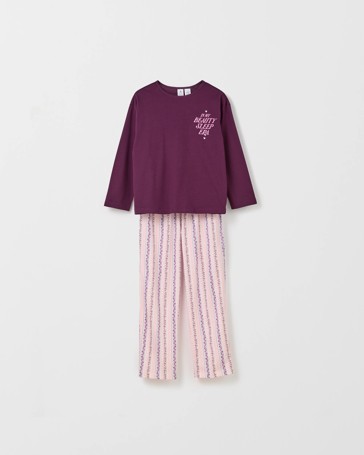 Australian Cotton Older Girls Knit Pyjama Set