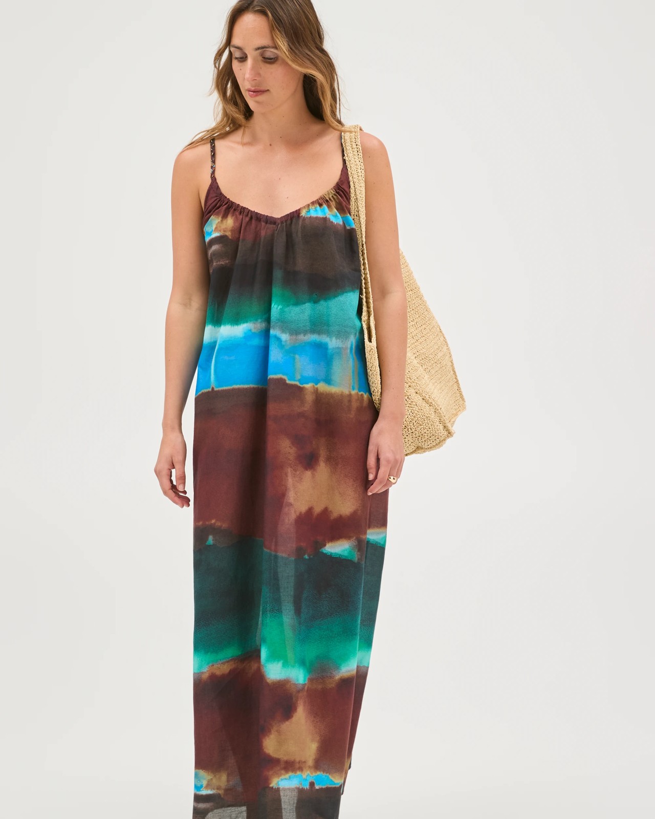 Resort Sleeveless Statement Maxi Dress 2 of 5