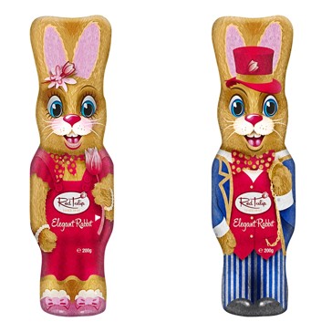 Red Tulip Elegant Milk Chocolate Rabbit, 200g - Assorted