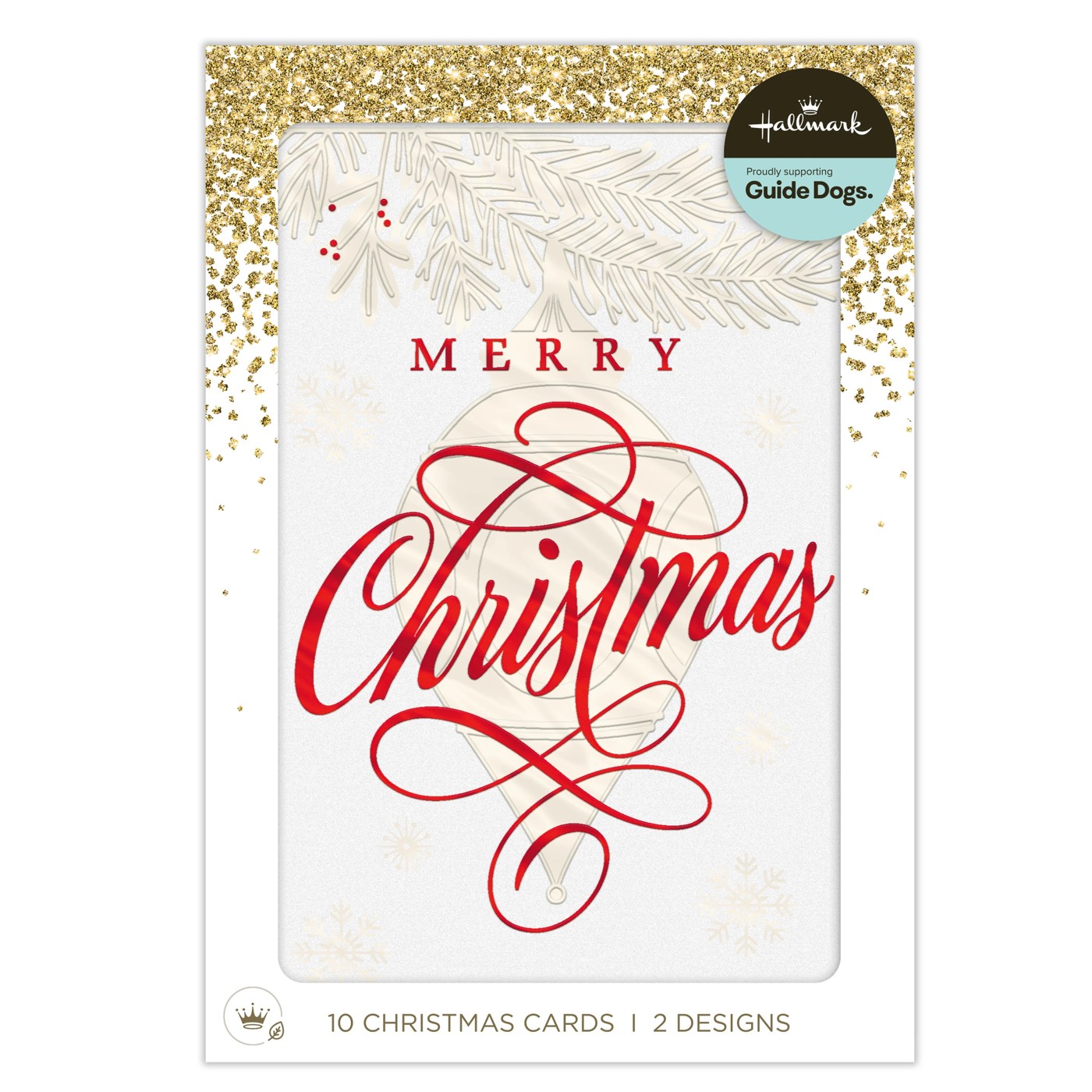 10 Pack Hallmark Boxed Christmas Cards - Text and Santa 2 of 5