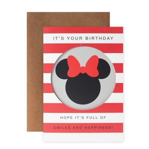 Hallmark Disney Birthday Card - Minnie Mouse Silhouette product image