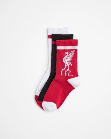 Boys Liverpool City 3 Pack Crew Socks