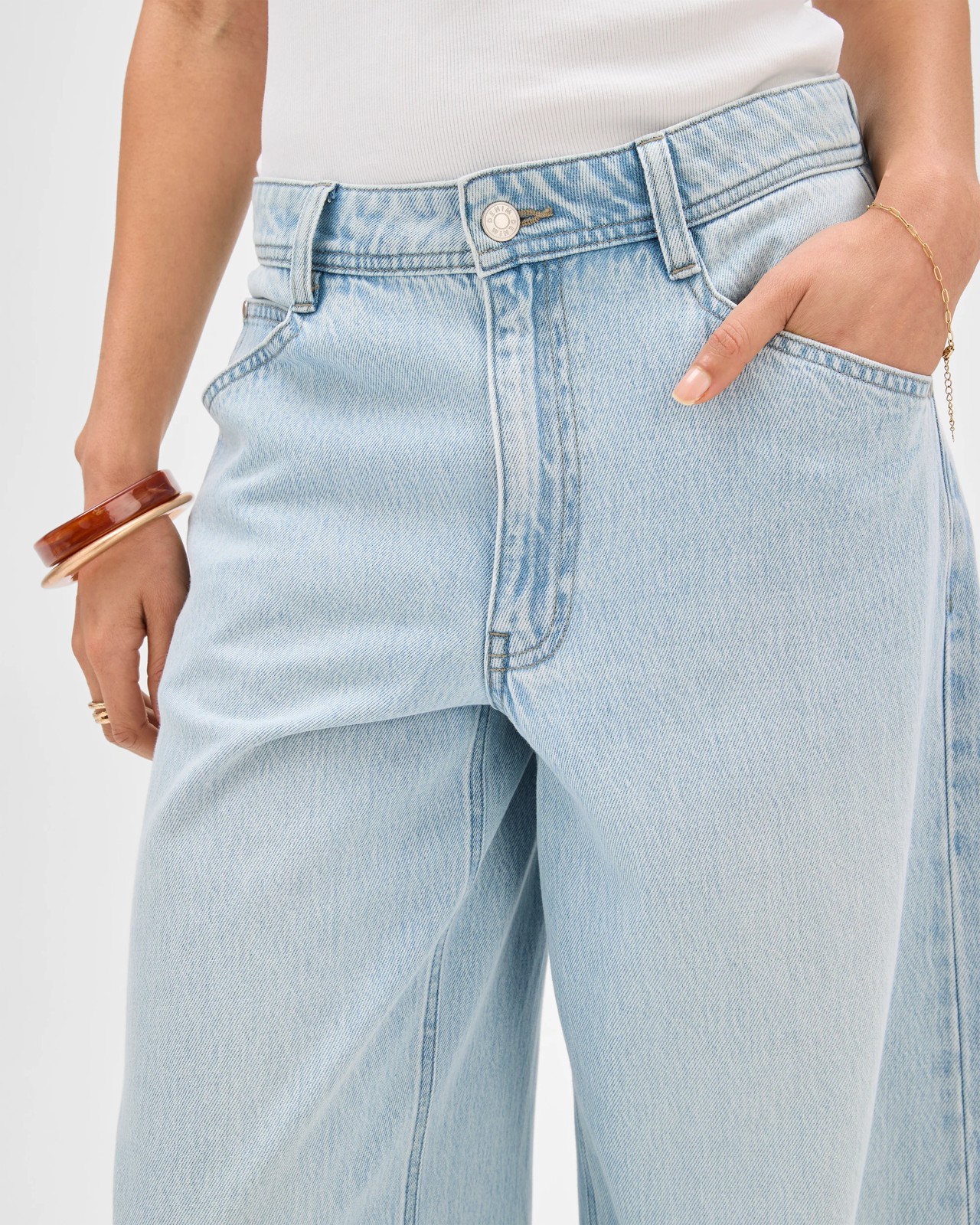 Airloom Slouch Wide Leg Denim Jeans 5 of 6