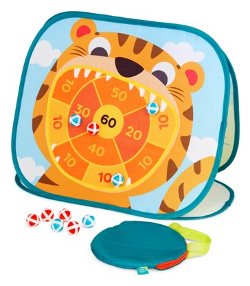 B. toys Toss 'n' Score Dartboard Game Set