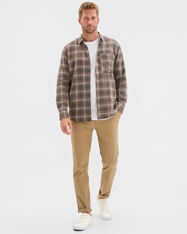 Australian Cotton Brushed Check Shirt