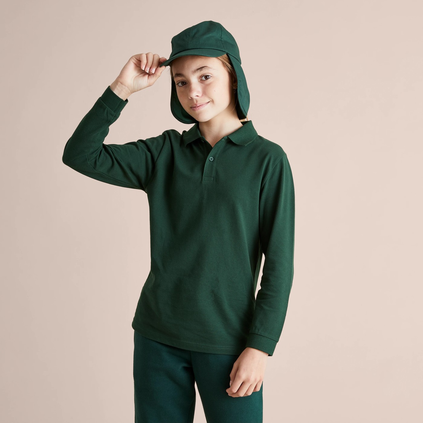 Kids Legionnaires School Hat - Bottle Green 4 of 4