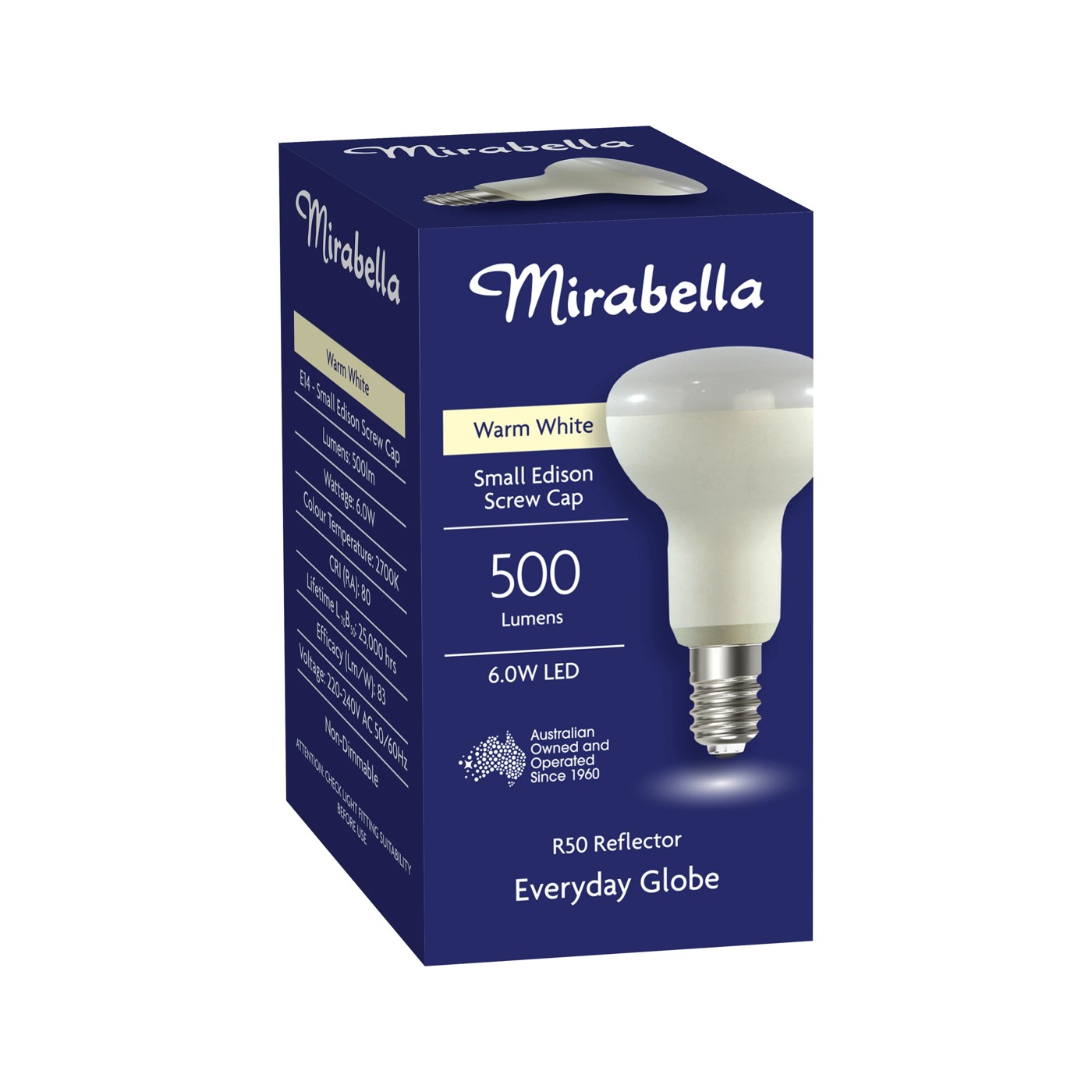 Mirabella LED R50 SES 6W 470LM 2700K - Warm White 5 of 5