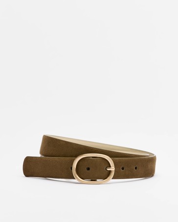 Faux Suede Jean Belt