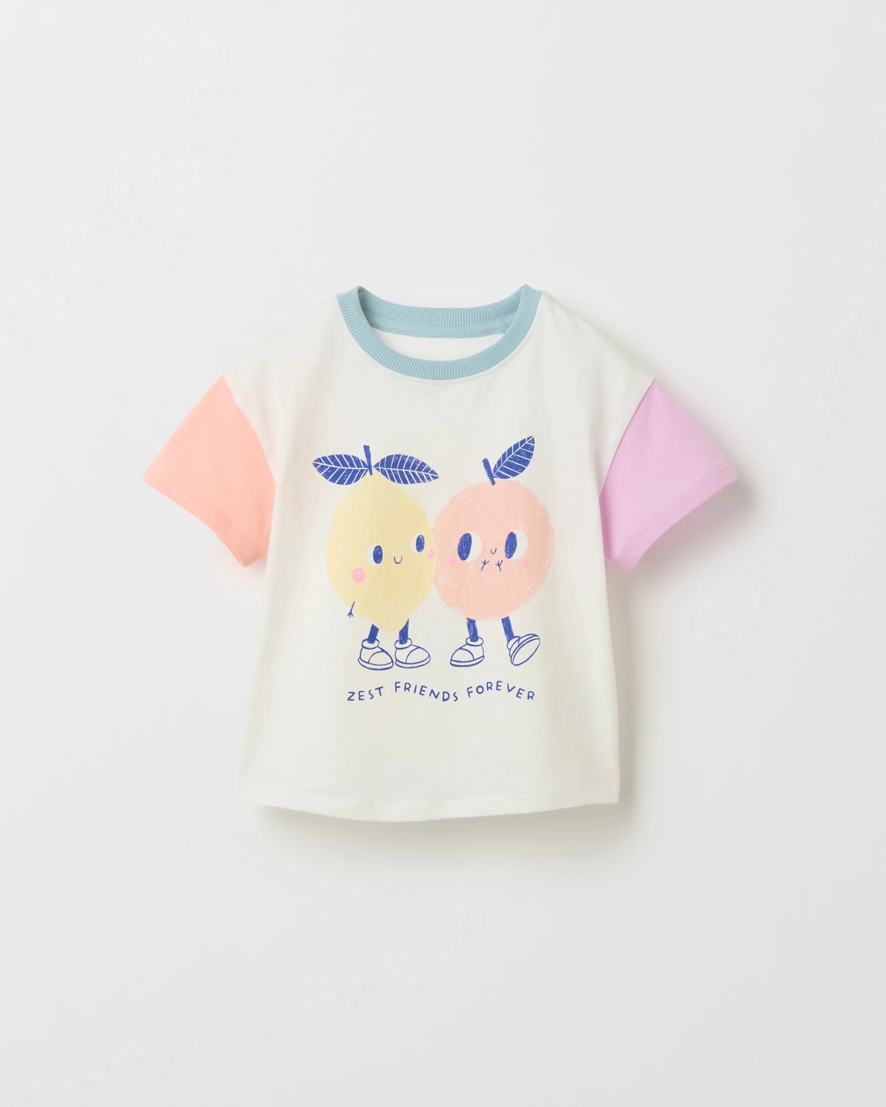 Australian Cotton Oversized T-Shirt - Colourblock White 5 of 6