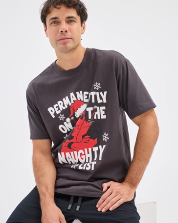 Licensed Australian Cotton Deadpool Christmas T-Shirt