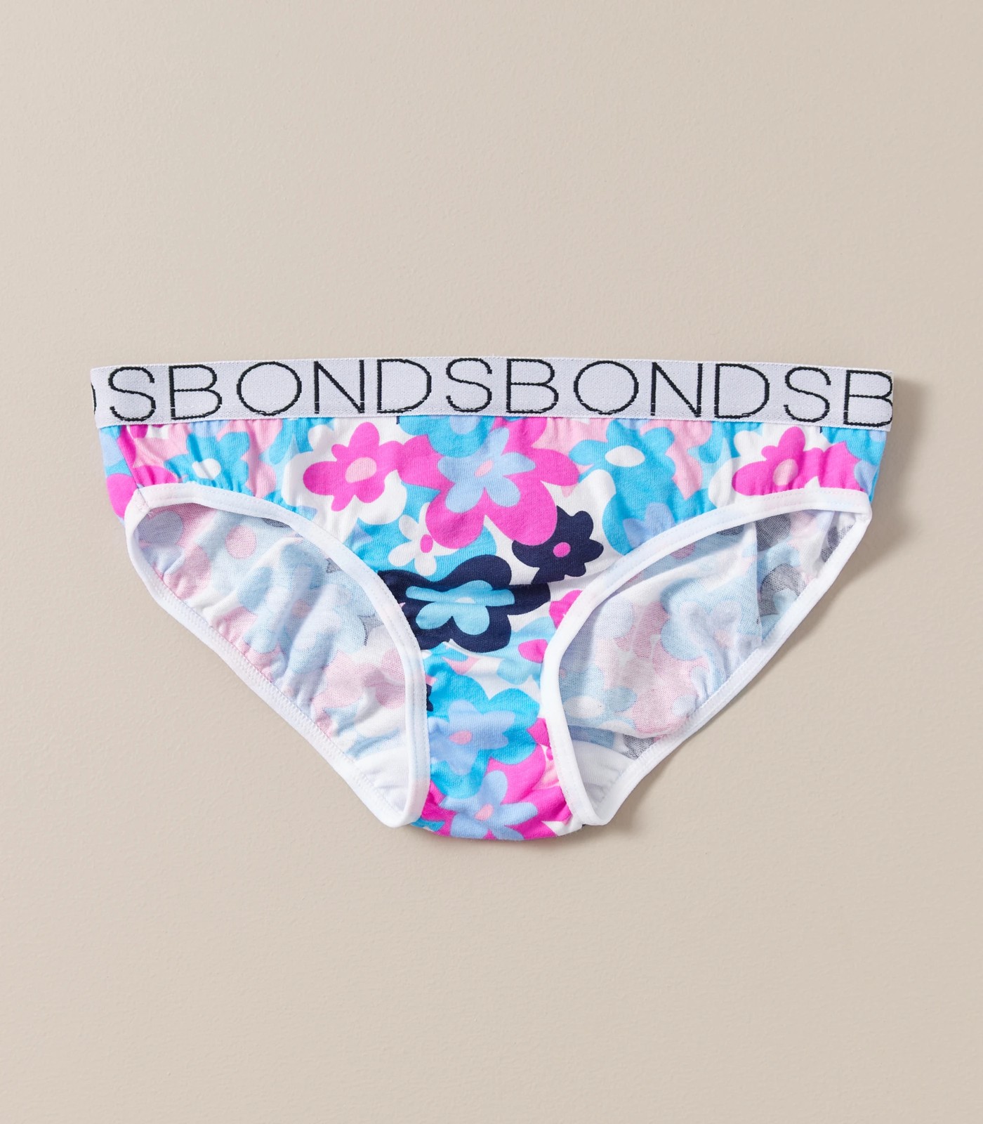 Bonds Girls 4 Pack Bikini Underwear - Garden Florals (2-3 Years